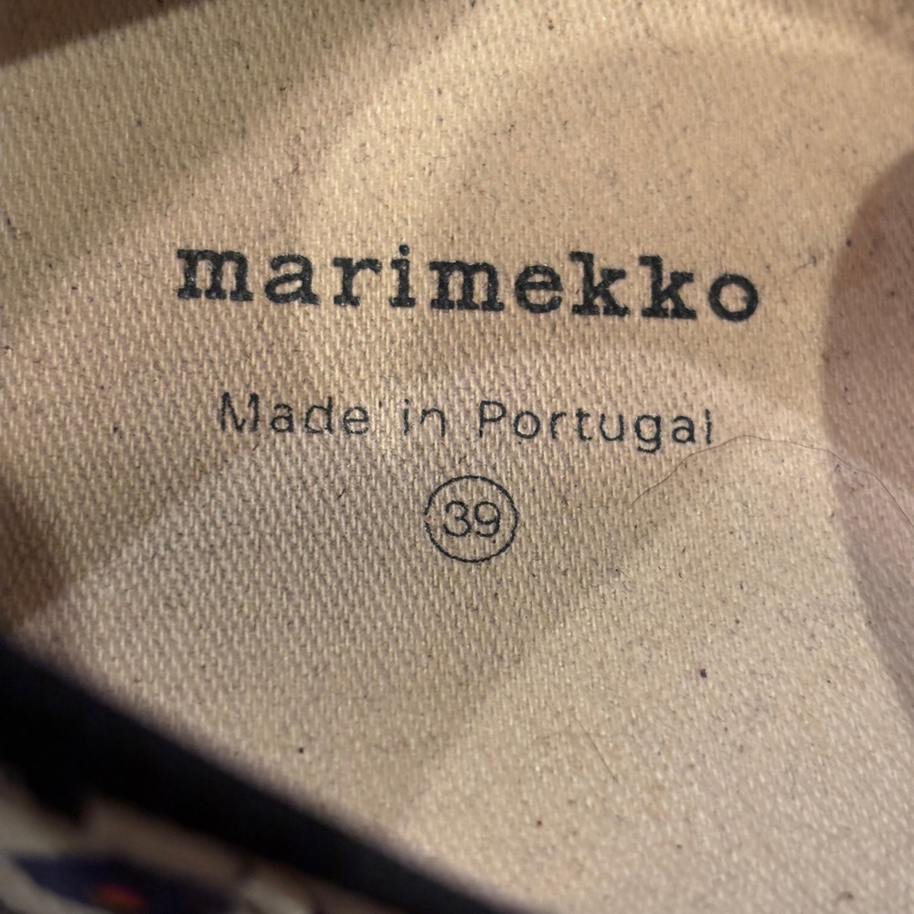 Marimekko Marka Mini 'Unikko' Iconic Poppy Velcro Sneakers Size 39 - Picture 12 of 13